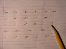writing sounds - older student 